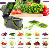 Kitchen Multifunctional Vegetable Cutter 22 Pcs Set | Household Food Chopper Set