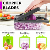 16-in-1 Multifunctional Vegetable Cutter & Slicer – Kitchen Tool with Interchangeable Blades