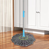 Extendable 90CM Twist Mop – 2-in-1 Rotatable Adjustable Floor Mop with Fine Fiber Fabric | 360° Self-Twisting Mop