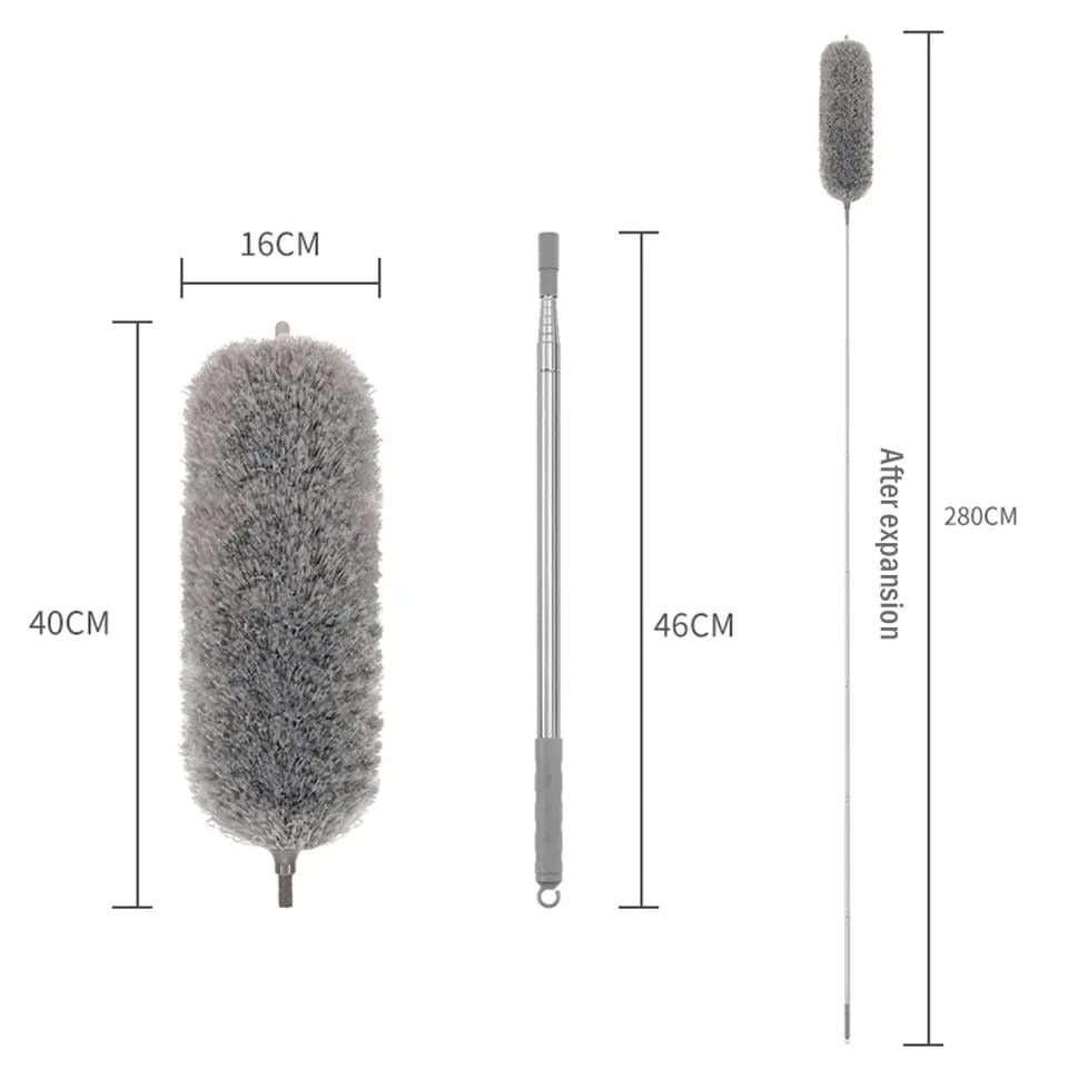 Premium Microfiber Duster – Extendable, Washable, High-Density Dust Cleaner for Home, Car & Office