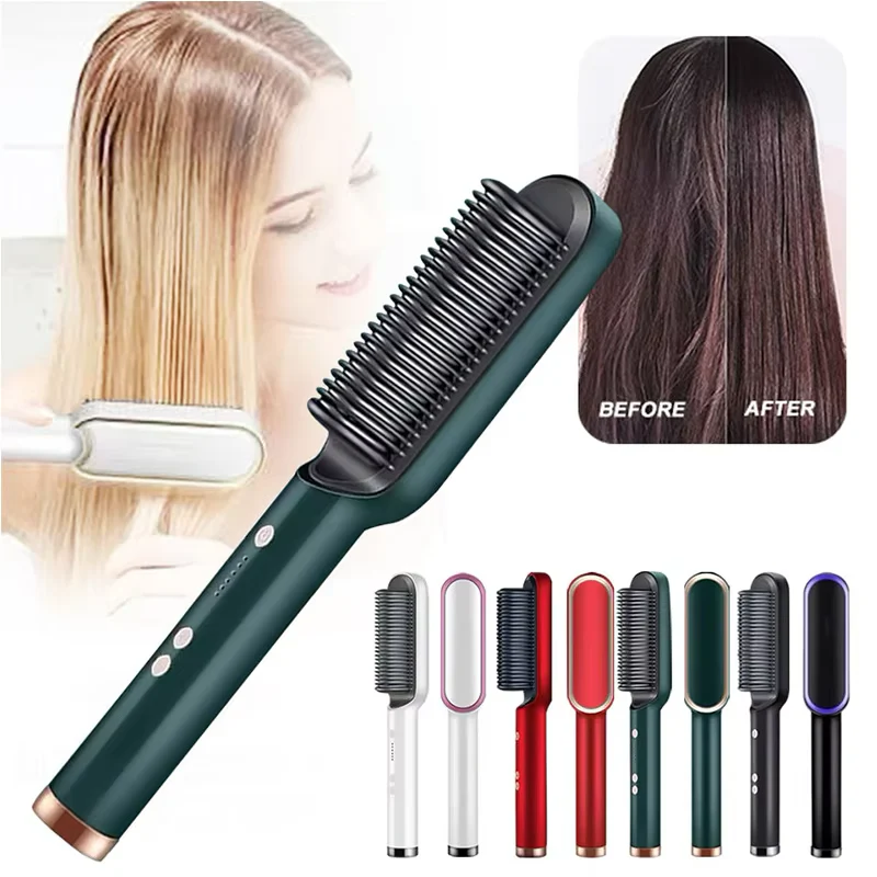 Professional Hair Straightener | Fast Heating Ceramic Flat Iron | Smooth, Shiny & Frizz-Free Hair Styling Tool for Women(Random Colors)